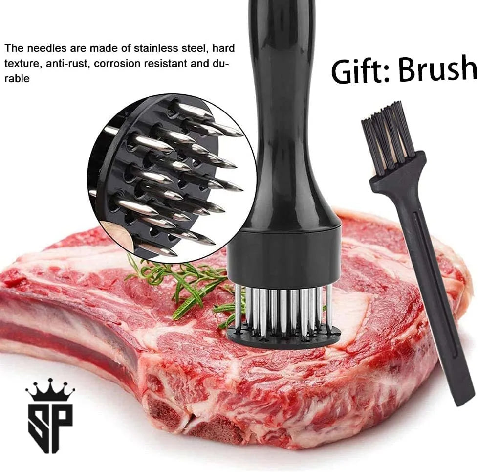 Professional Stainless Steel Meat Tenderizer Cooking Steak Kitchen