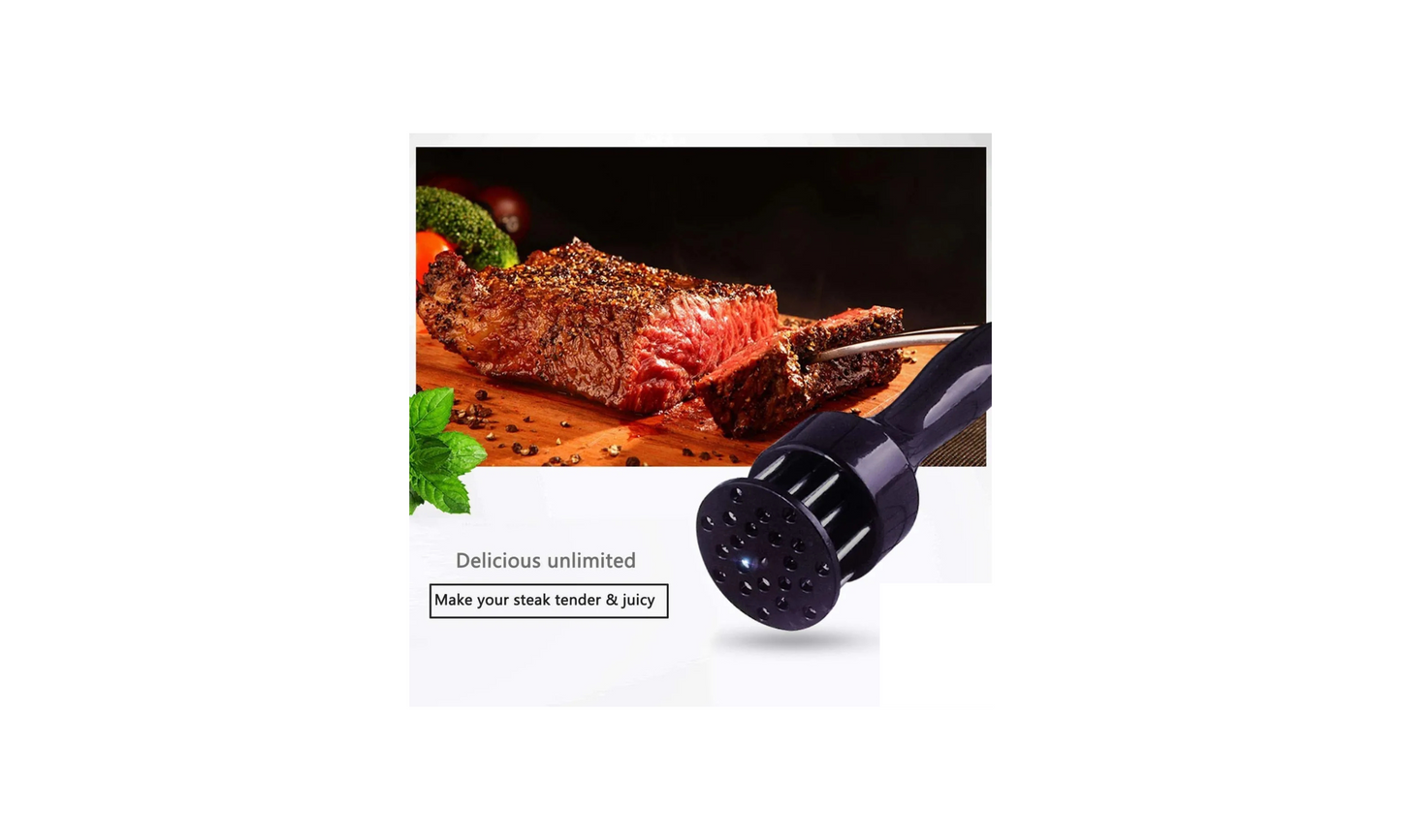 Professional Stainless Steel Meat Tenderizer Cooking Steak Kitchen