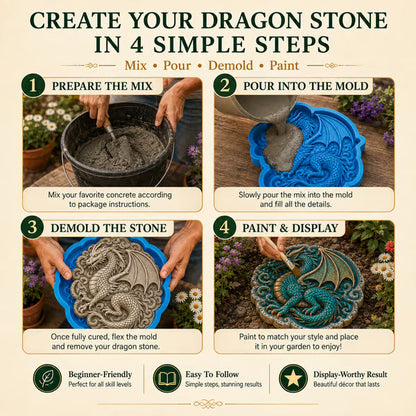 Garden stepping stone mold kit