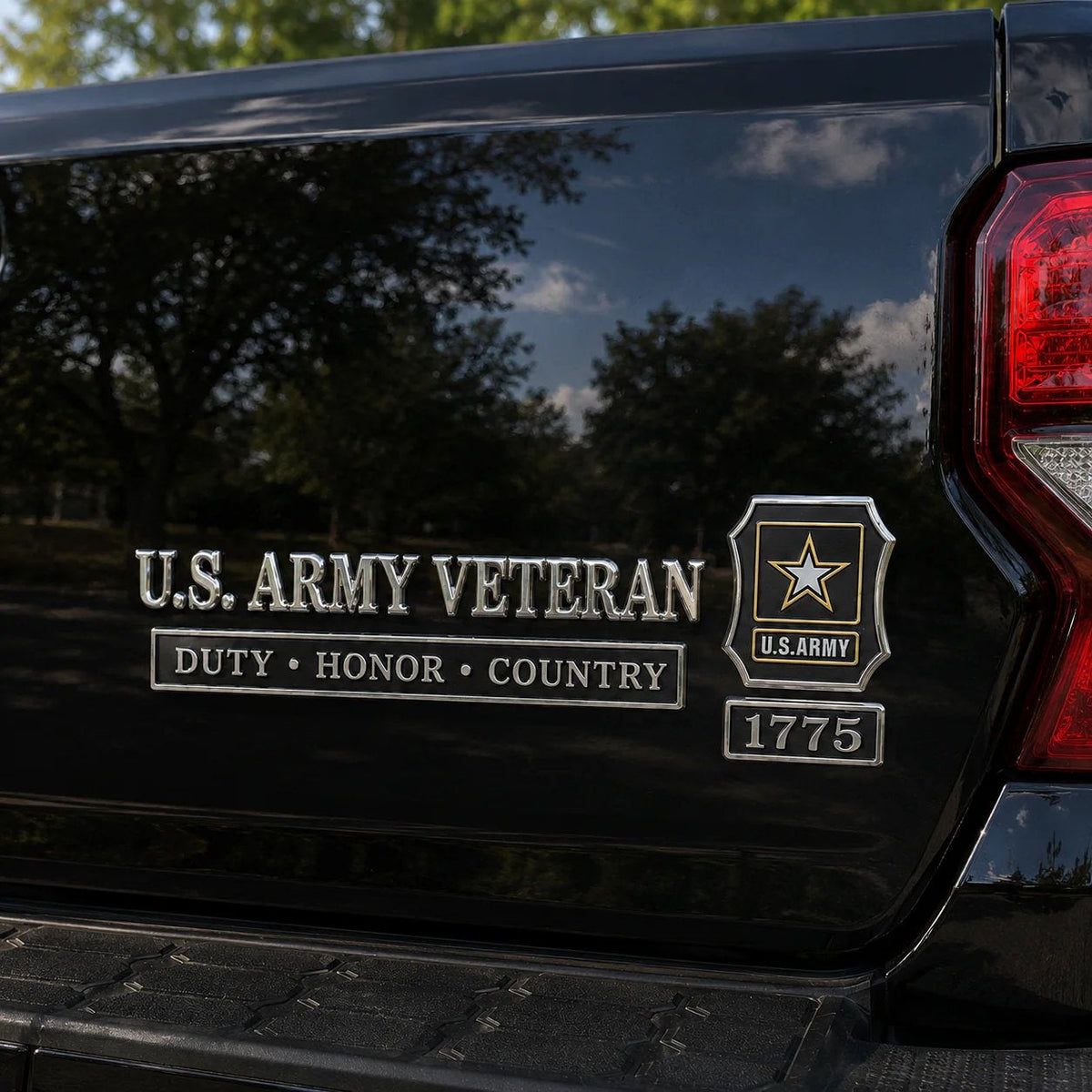 U.S. Military Veteran Car Emblem Metal Badge Collection