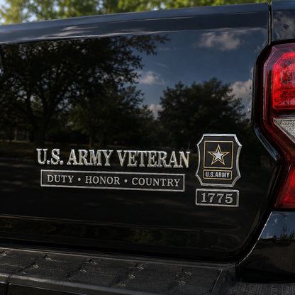 U.S. Military Veteran Car Emblem Metal Badge Collection