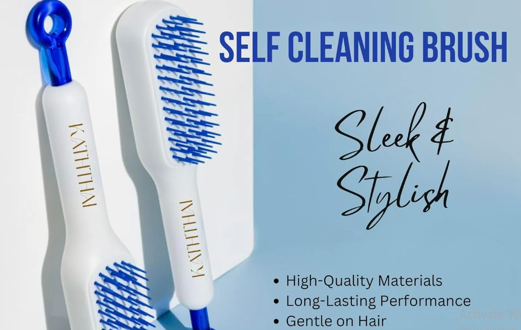 Self Cleaning Hair Brush for Easy Styling, Anti-Static Technology Massage Comb