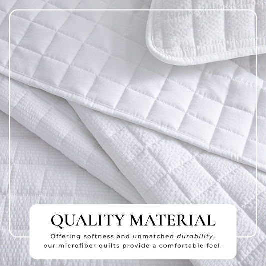 Box-Stitched Seersucker Quilt Set - Seersucker Collection