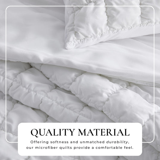 Puff Marshmallow Texture Quilt Set - Marshmallow Collection